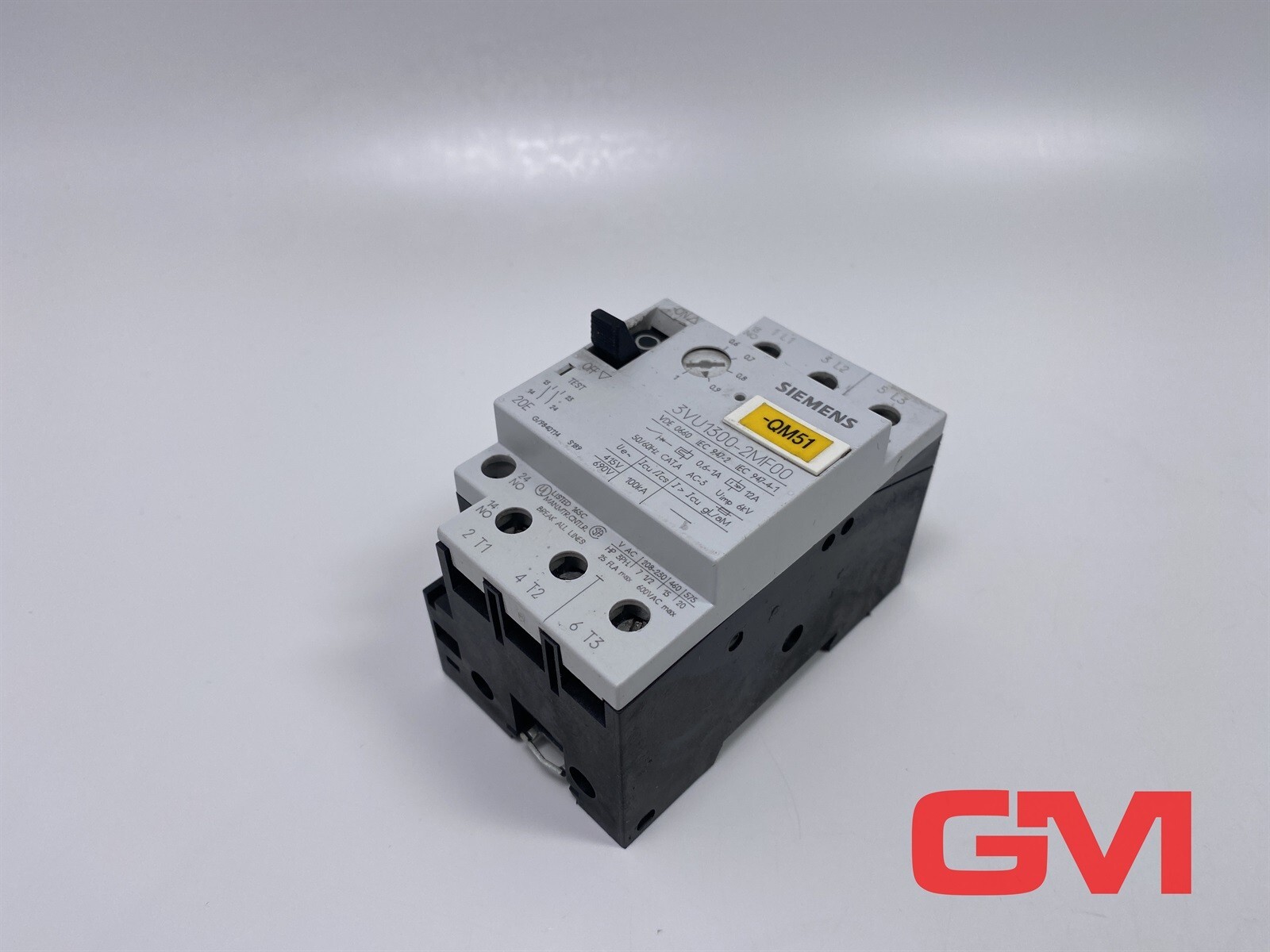 Siemens Circuit Breaker 3VU1300-2MF00 0.6-1A Motor Protection