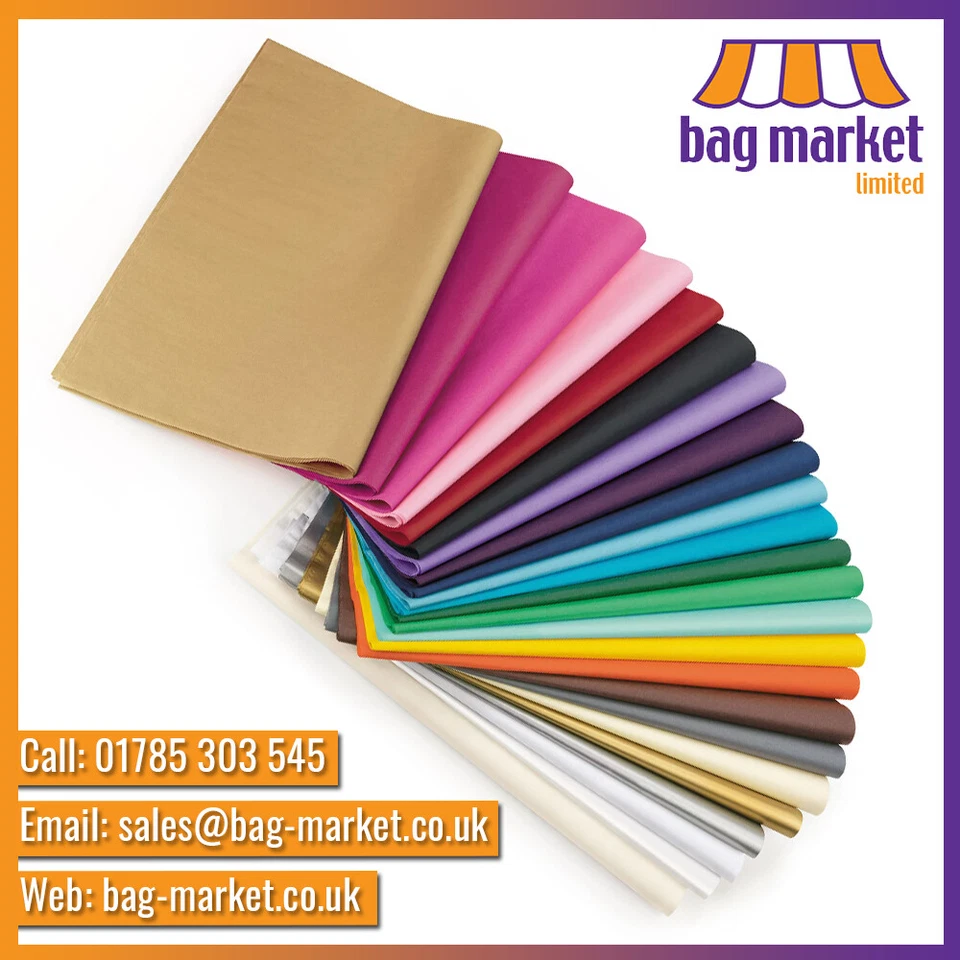 Coloured Tissue Paper 18gsm - Acid Free | 20" x 30" (500x750mm) | Packing/Gift - Image 2 of 2