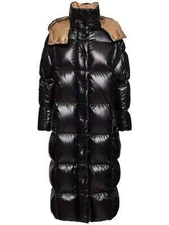 NEW, Moncler Parnaiba Hooded Long Down Jacket SZ 5 #DC493