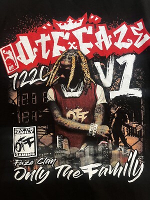 Faze Clan X Lil Durk OTF Rap Gaming Shirt Collab Only The Family