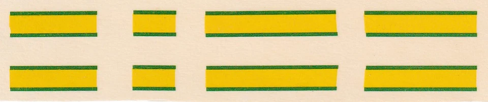 Beschr. "Rallye-Streifen" f. SIKU Pontiac GTO Decals / Schiebebilder (2) - Bild 1 von 1