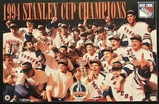 1994 Vintage New York Rangers Stanley Cup Champs Starline MINI Poster Messier 