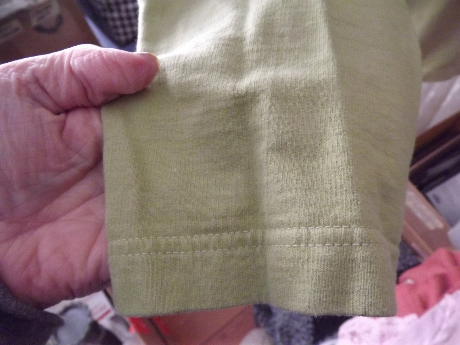 GREEN PULLOVER mock neck with drawstring BRIDGEWA… - image 4