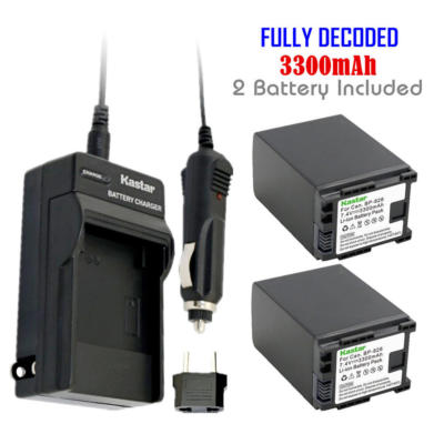 BP-828 Battery & Regular Charger for Canon FS200 FS300 FS400 XA10 XA20 XA25 XA30