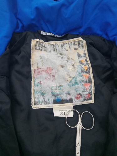 Obermeyer Juniors Ski Jacket XL Black Mock Neck Snap Pockets - Picture 2 of 9