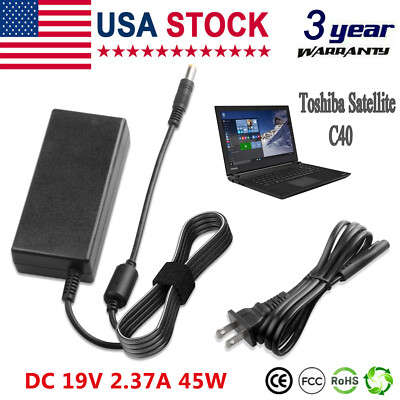 AC Adapter Laptop Charger For Toshiba Satellite C75D-B7260 B7202 PA3822U-1ACA US