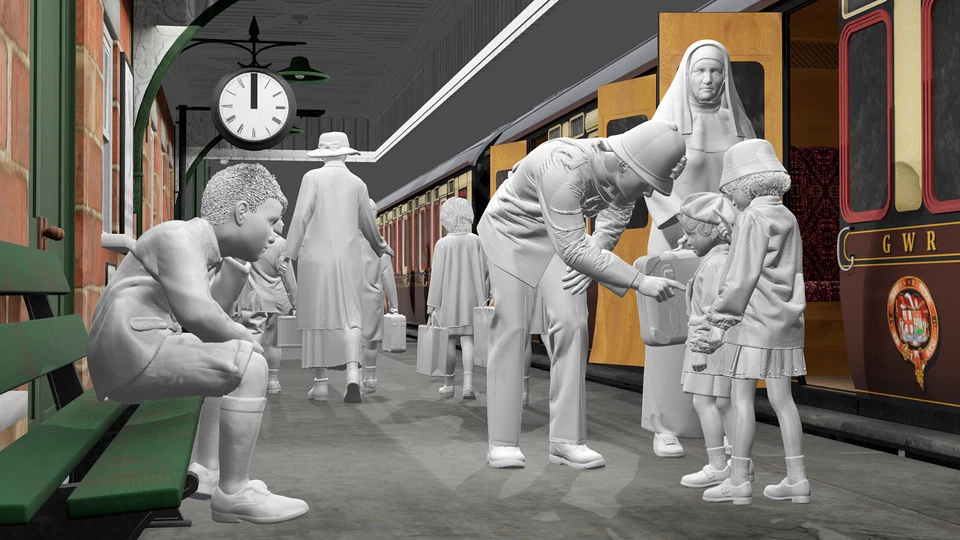 WWII The Blitz - Evacuees - Set 1 - 10 Figure Set - Image 2 of 4