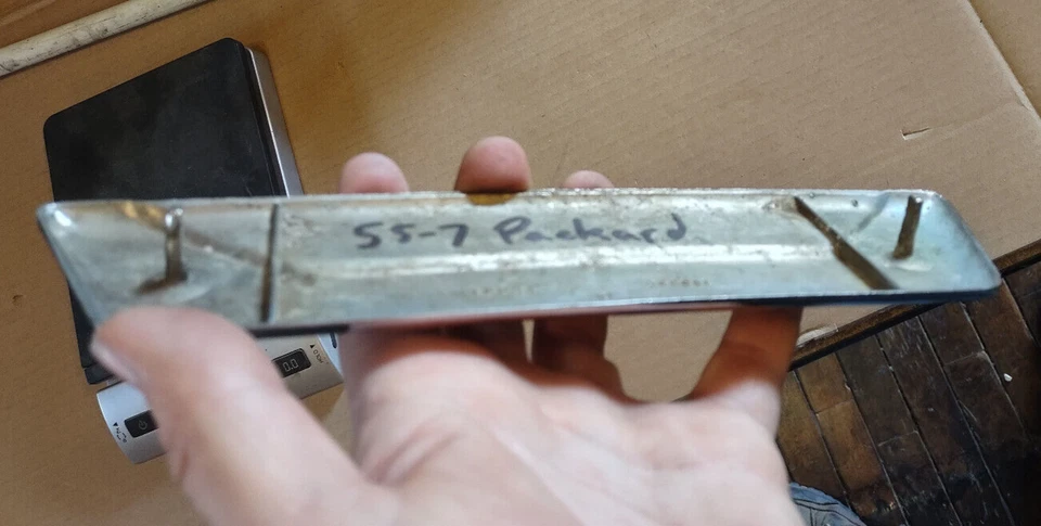 55 56 57 Packard Clipper хромированная приборная панель радио удаление пластина лицевой молдинг отделка хром - Изображение 4 из 4