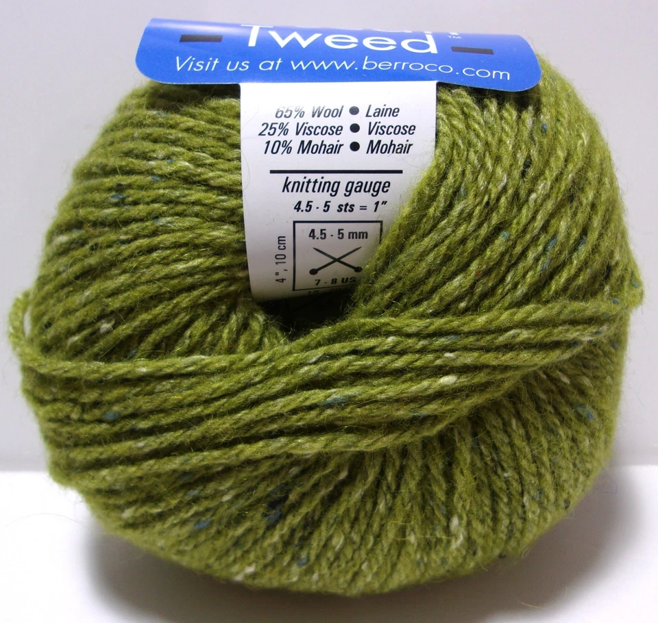 Lote de 3 hilos Berroco Tweed Toscano, Mezcla Lana/Viscosa/Mohair, Completo/Parcial Foto 3 de 4