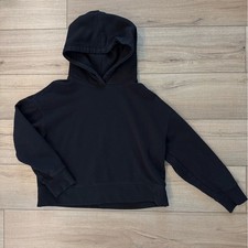 Zara black balloon sleeve hoodie womens s small sweater