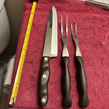 Lot 3 Pieces Cutco 1 Knife 2 Fork Vtg