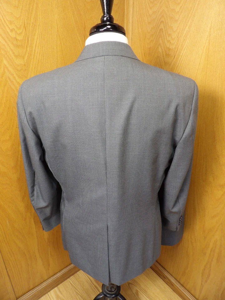 Towncraft Suit Mens Suit 42s 33W X 30 Blue Gray Micro check NWOT   T#500 - Image 2 of 4