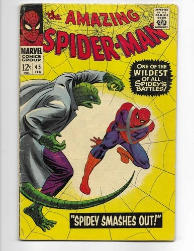 Amazing Spider-Man 45 1967 Marvel Comics VG- 3.5 3rd App Lizard Mary Jane