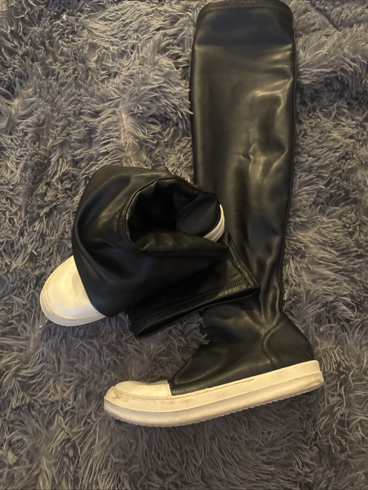 靴 archive riders leather boots y2k Vintage Y2K Black Leather