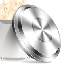27" Stainless Steel Fire Pit Lid for Solo Stove Yukon 1.0 2.0 Firepit Camping