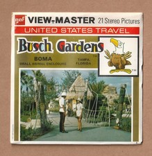 Complete set of View-Master reels Busch Gardens Boma Small Animal Enclosure 1971