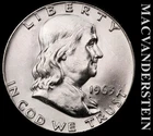 1963 Franklin Half Dollar- Silver- Choice Gem Brilliant Unc- Luster #K401