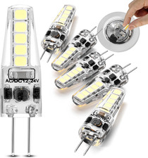 G4 LED Bulb 12-24V AC/DC 3W Daylight 6000K 20W Halogen Bulb Equivalent T3 JC Bi-
