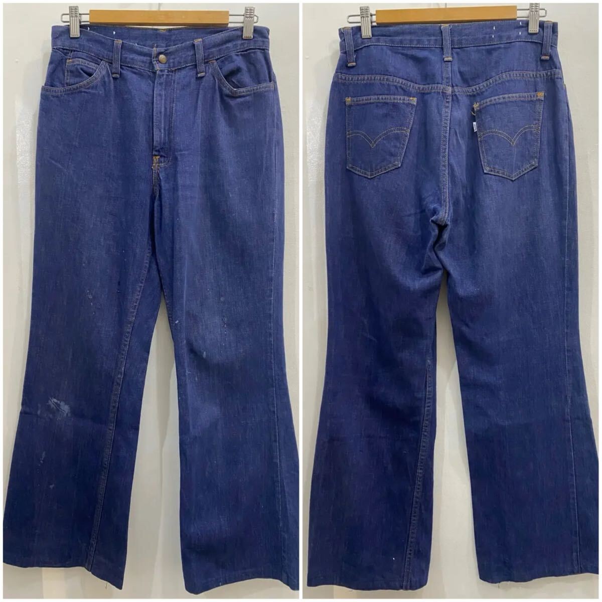 60S 70S Usa Made Levi'S Big E Denim Jeans Pants Bell Bottoms 646 684 701 Vintage