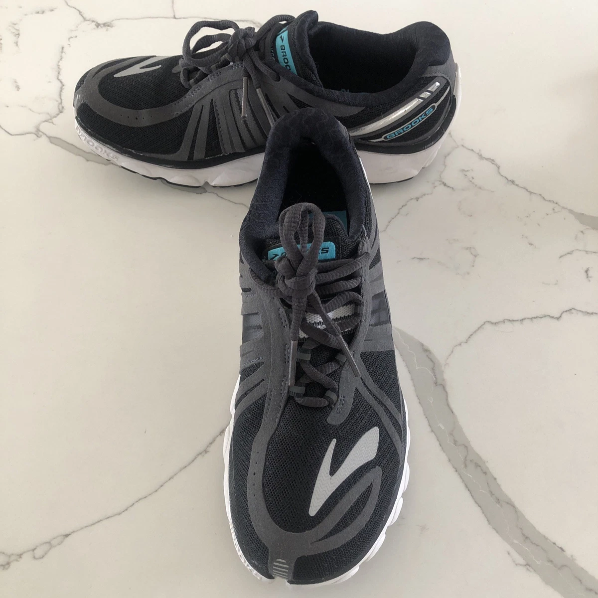 Brooks Mens Sz 13 PureFlow 6 Running Shoes Black/Gray Lightweight Flexible-1429 Brooks PureFlow 7 - Men main image 3