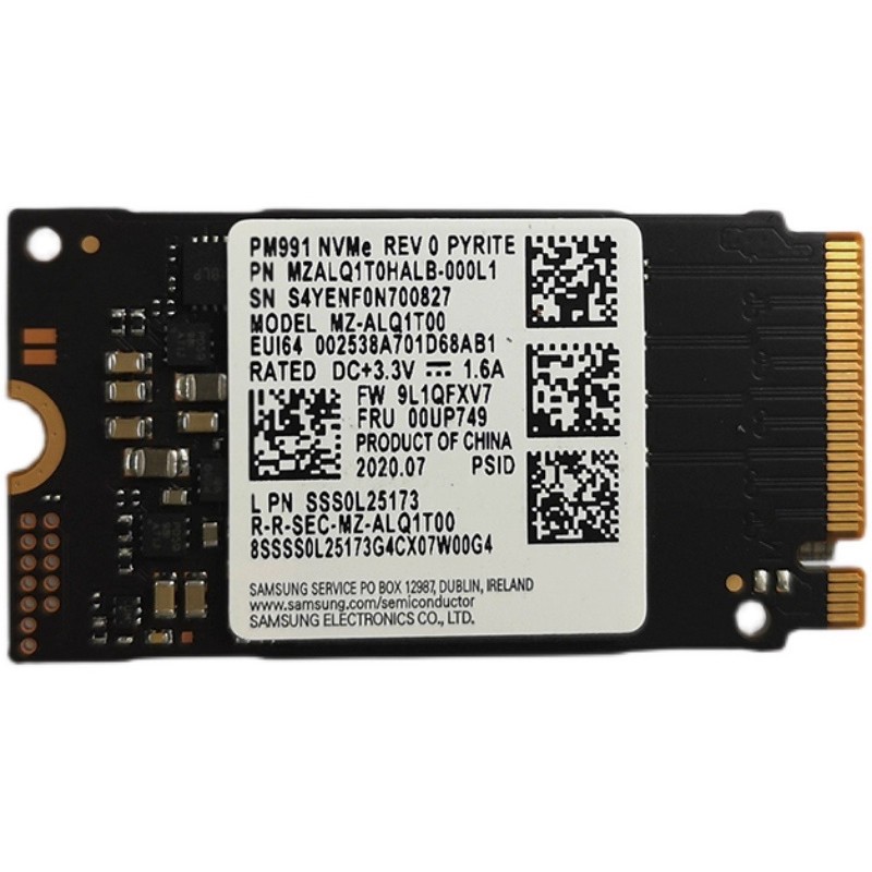 秋 19ｘPM991 M.2 NVMe SSD PM991a M.2 NVME SSD 2242 128GB 256GB 512GB SSD PCIe Solid State
