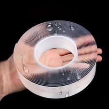 Reusable Nano Adhesive Tape Double-Sided Traceless Washable Gel Tape Anti-Slip.