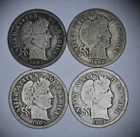 Lot of 4 Barber Dimes (1903-0, 1903-P, 1905-P, 1906-O) - No Reserve