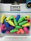 Jot Set of 40 Wedge Pencil Top Erasers Back to School Supplies Colorful — photo 3