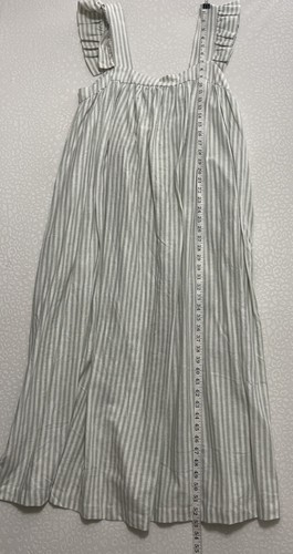 A NEW DAY Women’s Striped Maxi Long Dress Ruffle Green/White Sz XXL NWT - Bild 2 von 9