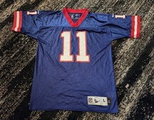 Reebok Phil Simms New York Giants Jersey Mens Size Large #11 Blue 