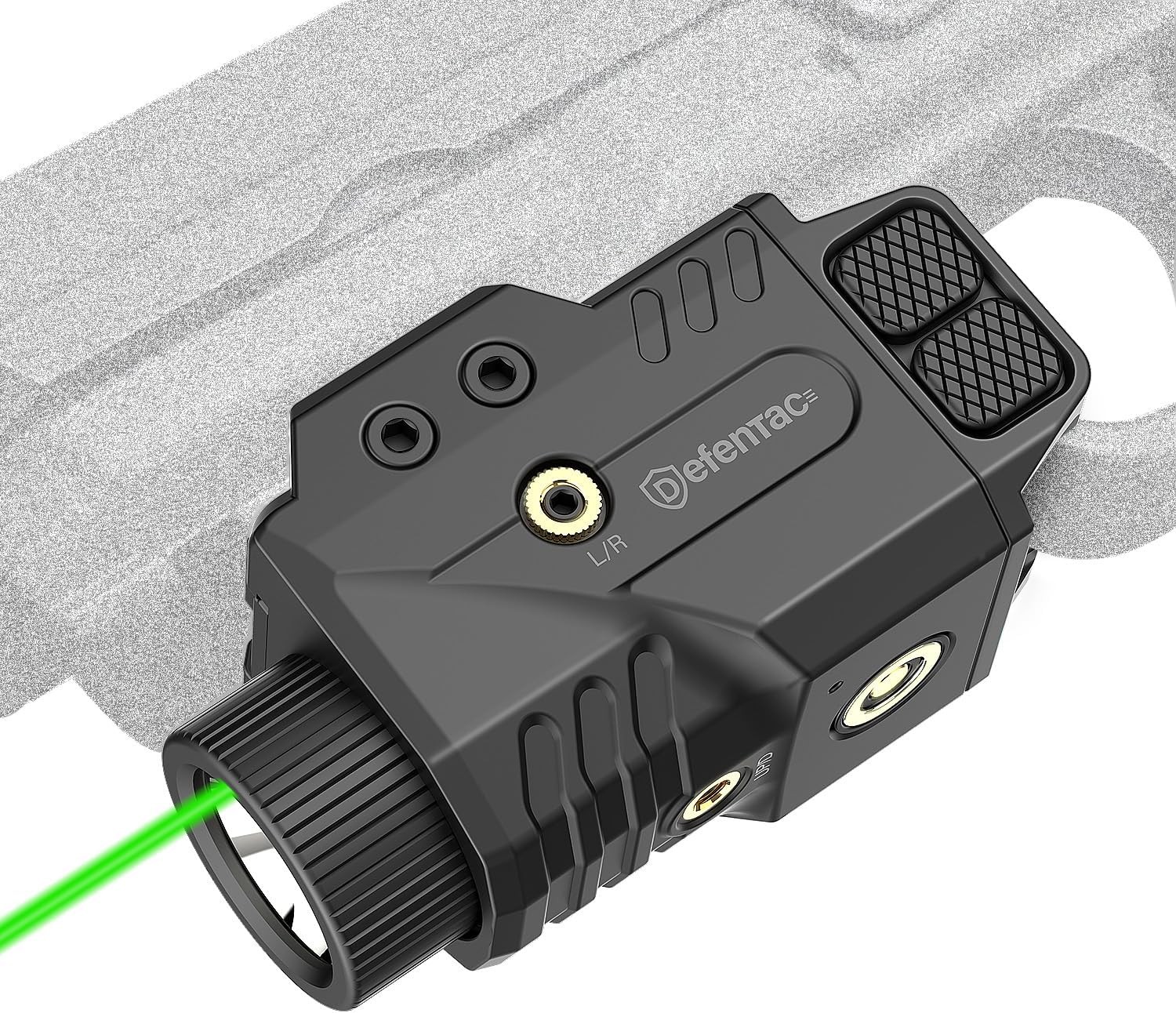 DEFENTAC 800lm Pistol Light and Green Laser Sight Combo 