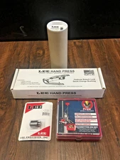 LEE 348 Winchester Reloading Die 90760 w/ Lee Hand Press and Breech Lock Resizer