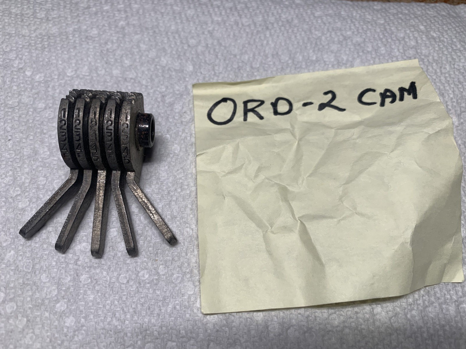 Curtis Clipper Model 15 Key Cutter Cam ORD-2 CAM