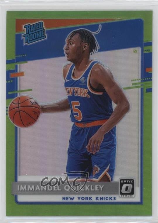 2020 Donruss Optic Rated Rookie Lime Green Prizm 102/149 Immanuel Quickley 10tb