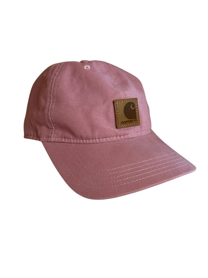 Gorra de béisbol Carhartt Odessa ajustable con tirantes rosa algodón logotipo para mujer Foto 2 de 4