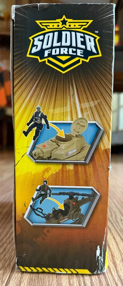 2001 SOLIDER FORCE PATROL 8 PC SET M2 TANK, BLACK BIKE, SOLDIER,WEAPONS ORG BOX - Image 4 of 4