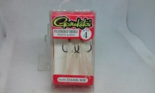 Gamakatsu Feathered Treble Hooks White/Red si...