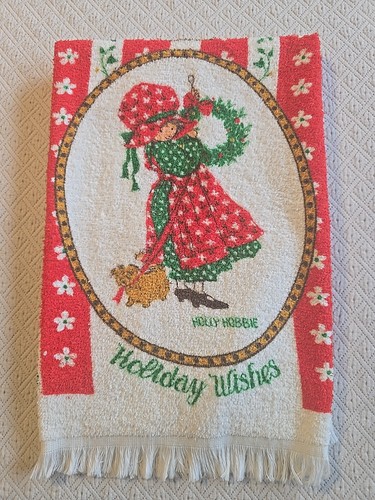 Christmas America Greetings Corp Holly Hobbie Holiday Wishes Hand Towel - Photo 2/10
