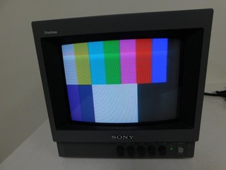 Sony PVM 8040 8" Color CRT TV TESTED w/IEC Cable Sales Brochure Retro Gaming