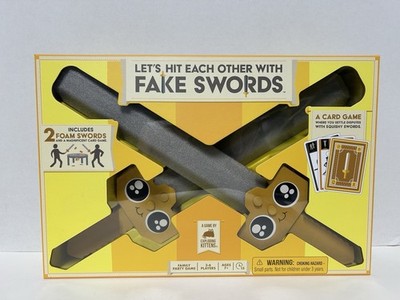 Exploding Kittens Let's Hit Each Other With Fake Swords Party Game- Preowned