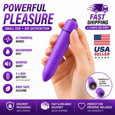 Women Mini Powerful Bullet Shape 10 Speed Personal Vibrating Neck Body Massage