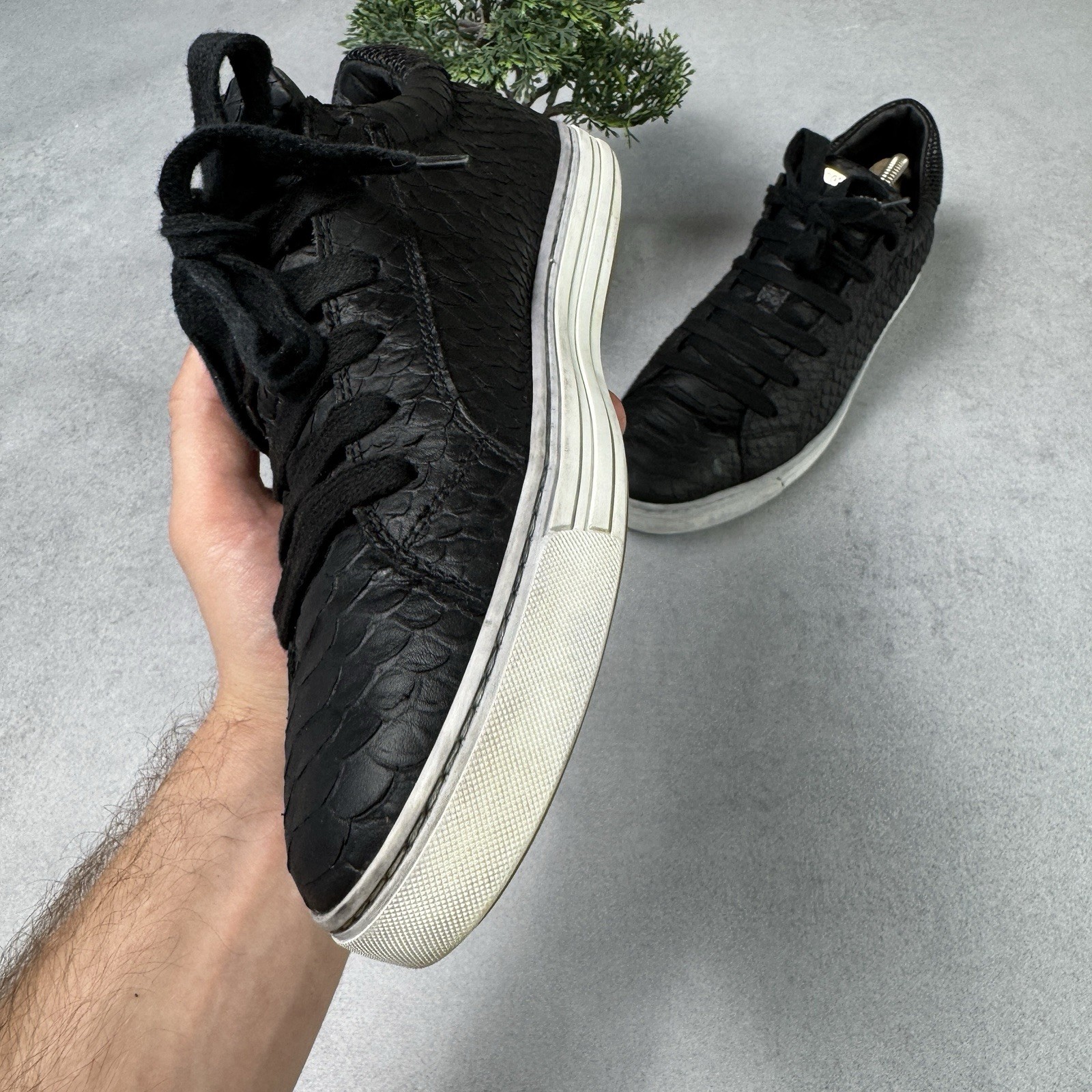 DSQUARED2 Python Textured Sneakers Black Tennis S… - image 7