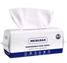 Disposable Face Towel, Face Clean Dry Makeup Remover Wipes, 80 Count, 1 Pack