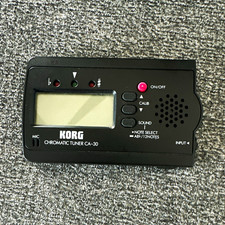 Korg CA-30 Chromatic Tuner Black w/ LCD Display, Mic Input Jack Input