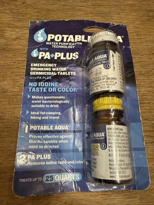 100 ct Water Purification with PA Plus Camping Travel