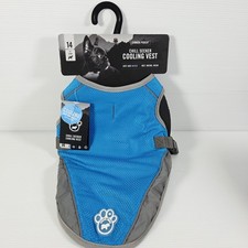 Canada Pooch Chill Seeker Dog Cooling Vest Blue Size 14 - Brand New