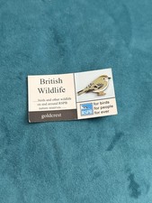 RSPB Goldcrest Bird Pin Badge - British Wildlife Series (with Backing Card)