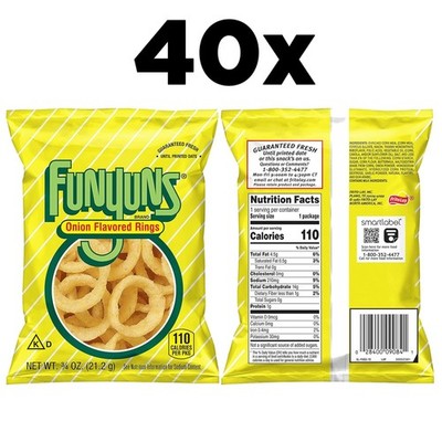 Onion Flavored Rings, , 0.75 oz, Pack of 40