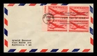 US COVER AIR MAIL 5C FIRST DAY ISSUE SCOTT C32 PLATE BLOCK