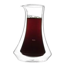  EVOKE Coffee Carafe - Elegant Double-Wall Glass Design, 20oz (600ml) Capacity 